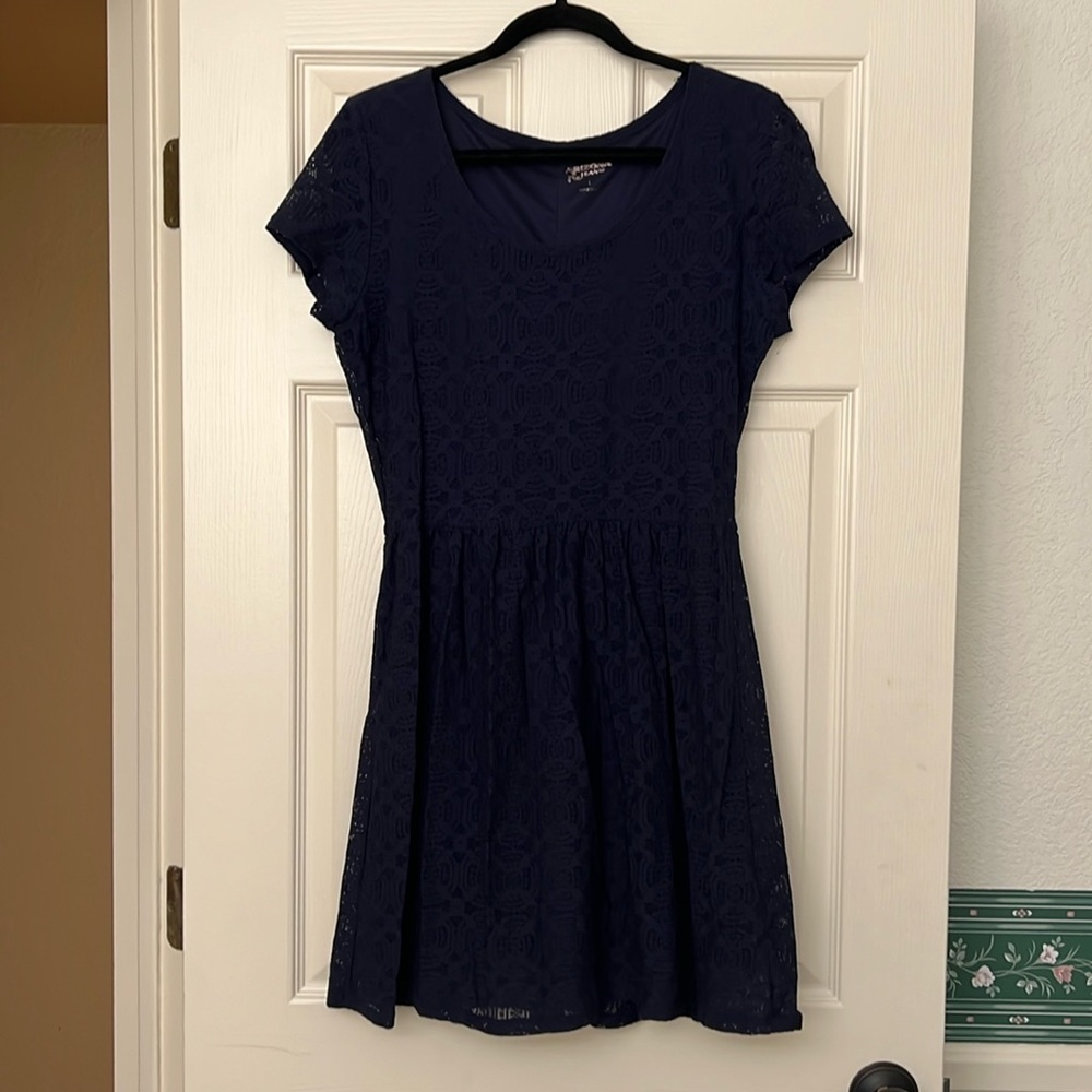 Arizona Jean co navy blue flowy dress